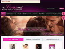 Tablet Screenshot of loversguide.com